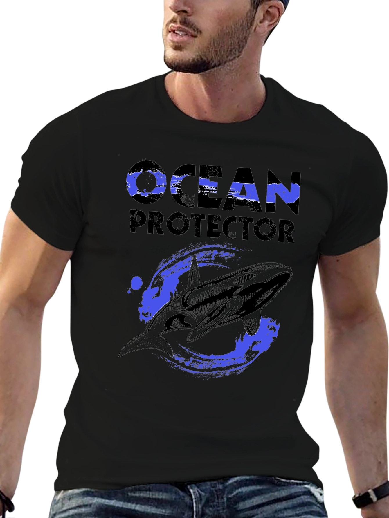 Ocean Protector Whale Graphic T-Shirt