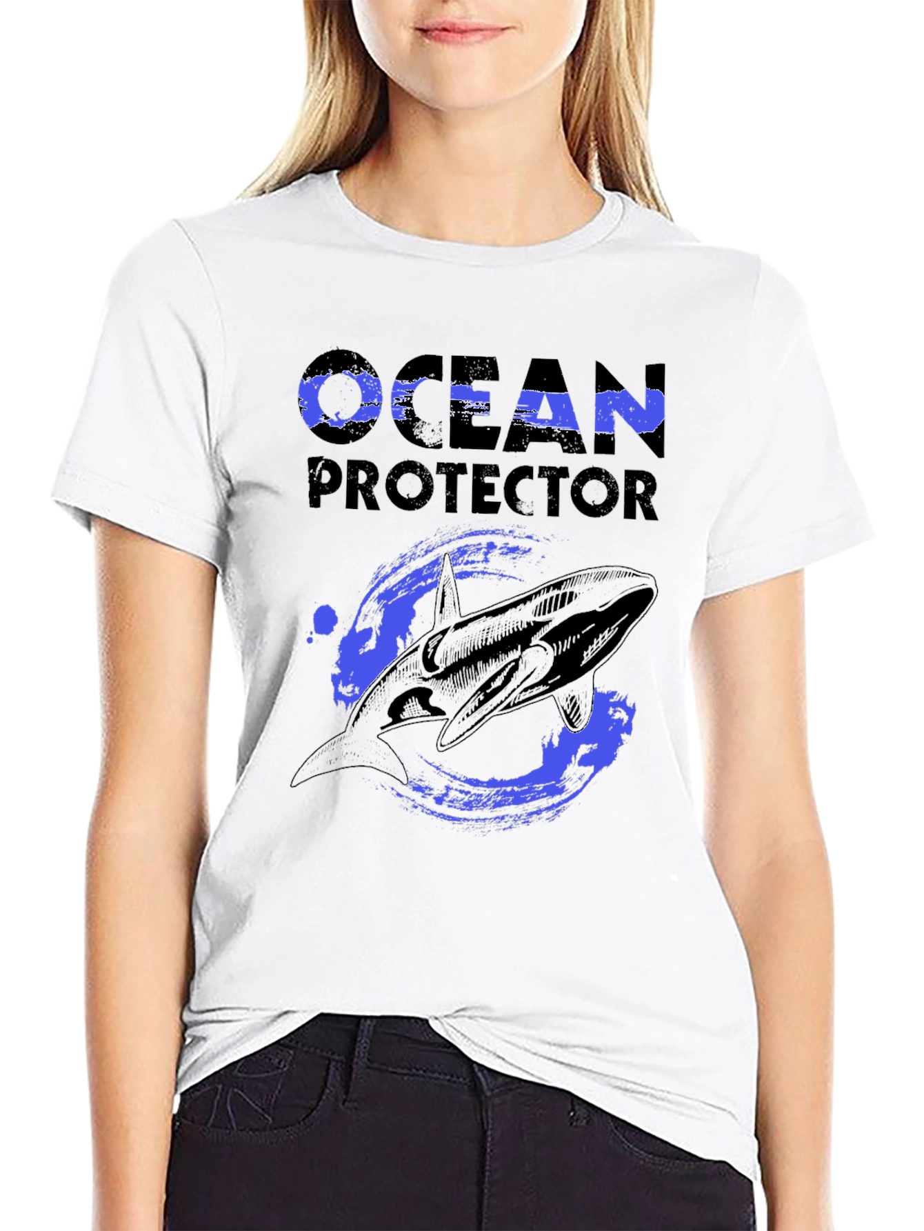 Ocean Protector Whale Graphic T-Shirt