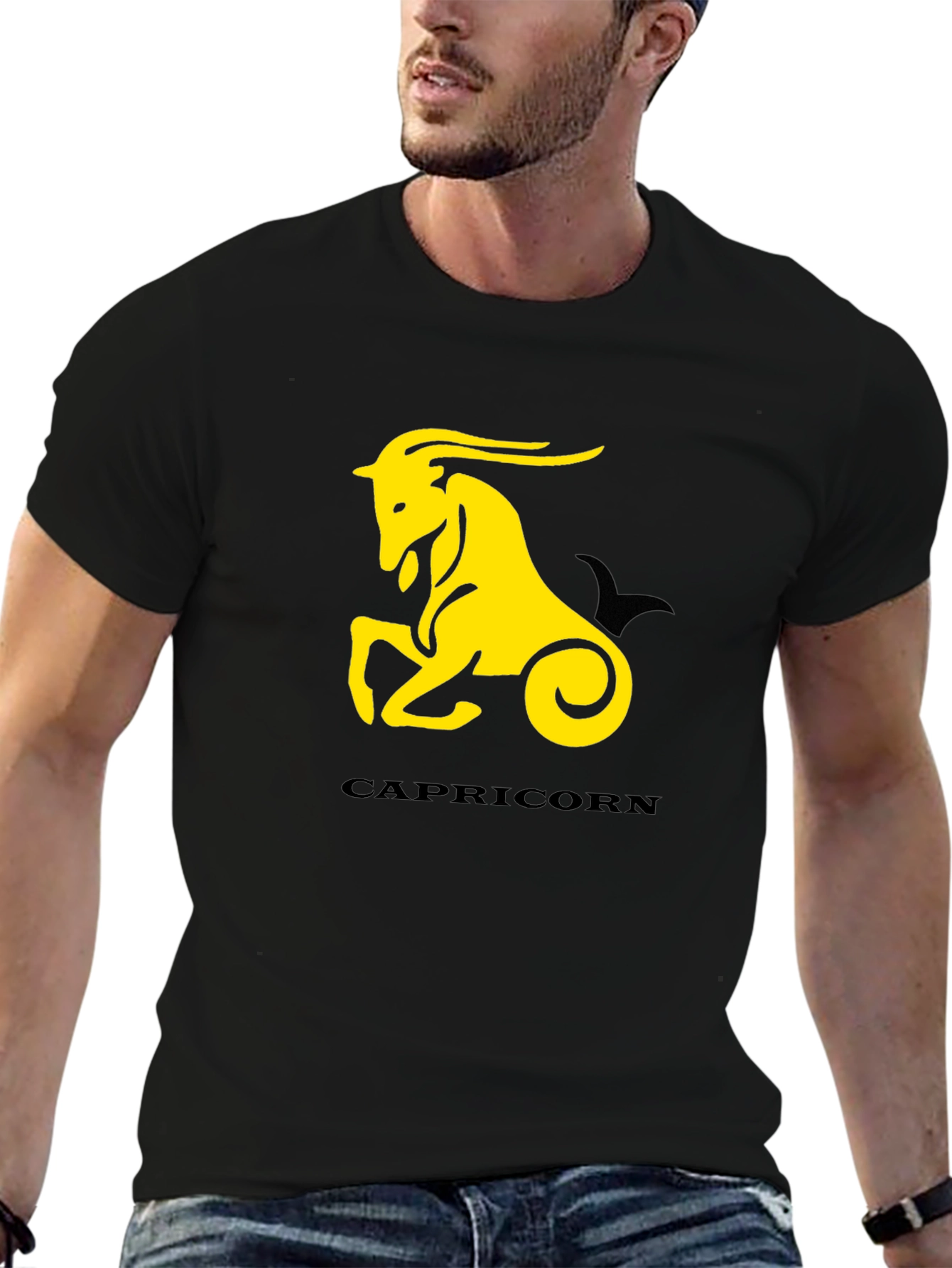 Capricorn Zodiac T-Shirt - Stylish Black Tee