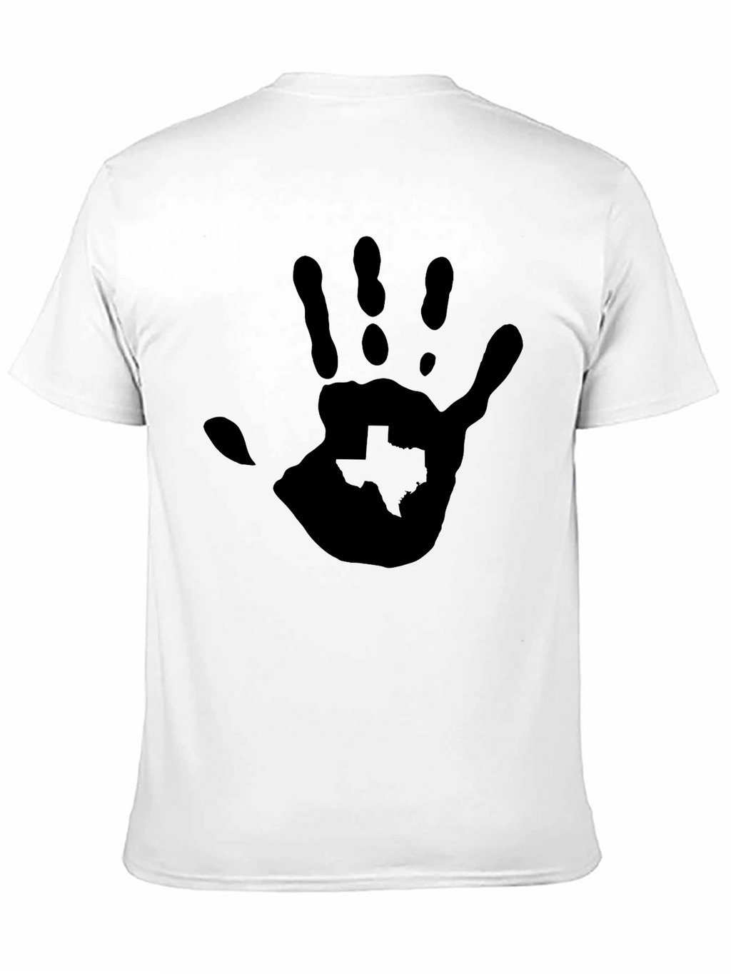 Texas Handprint Graphic Black Tee