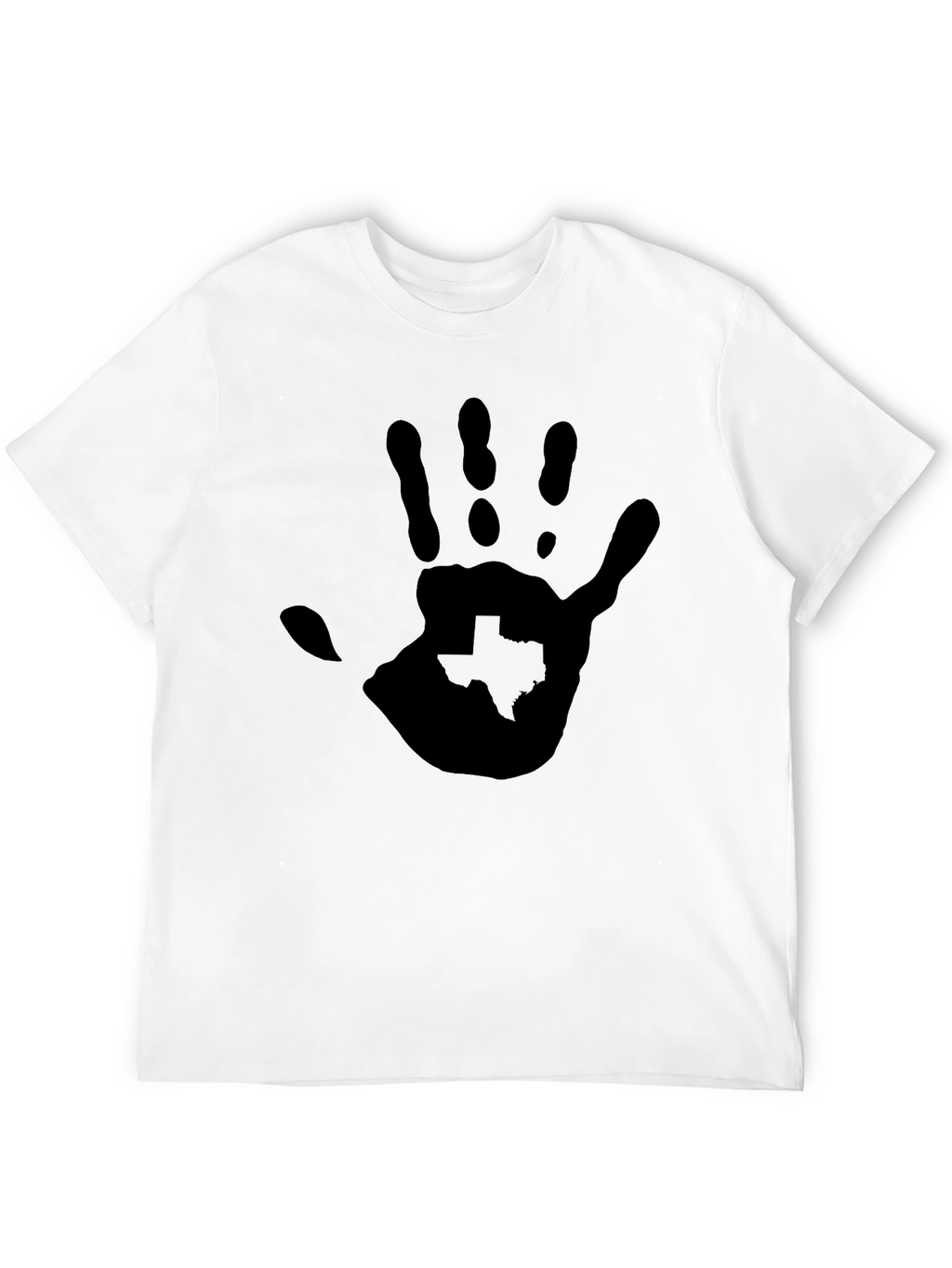 Texas Handprint Graphic Black Tee