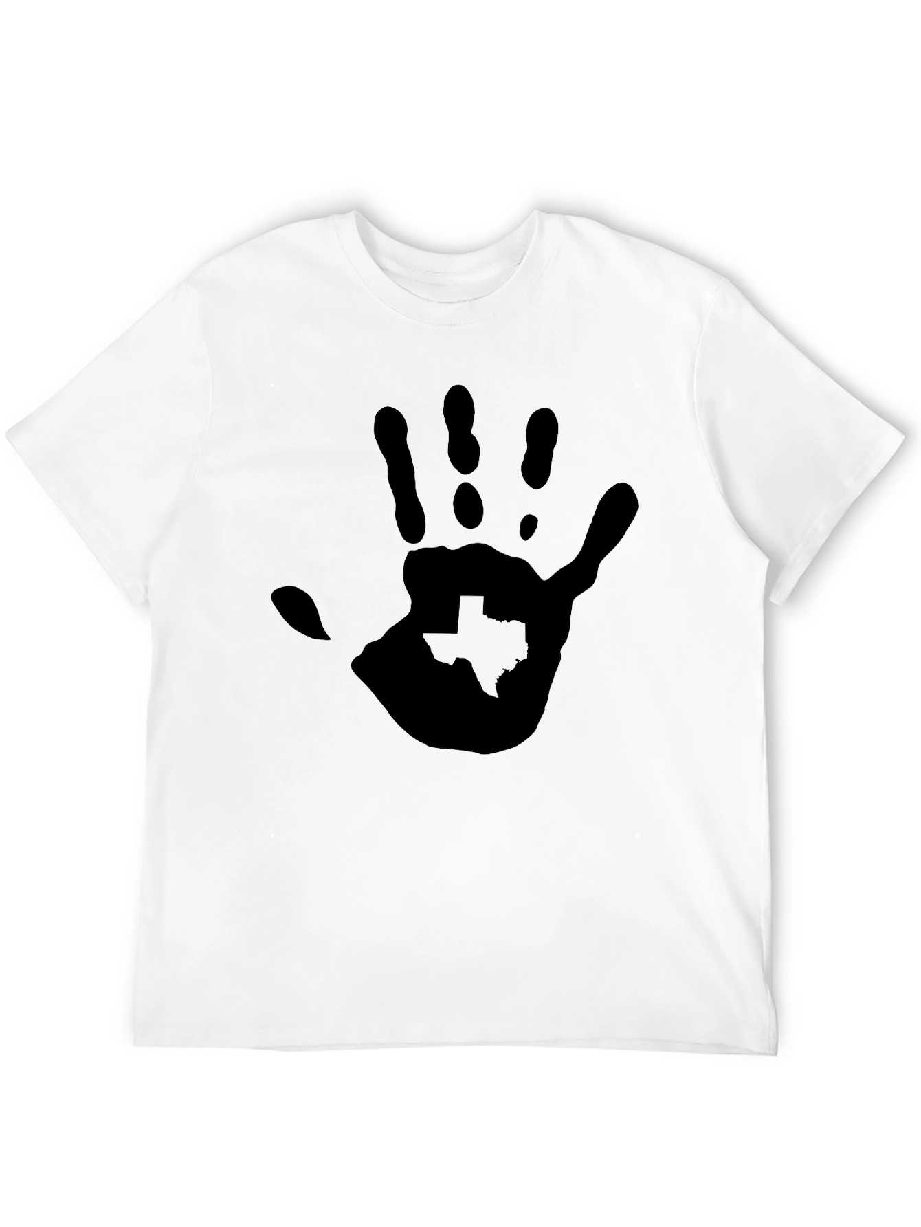 Texas Handprint Graphic Black Tee