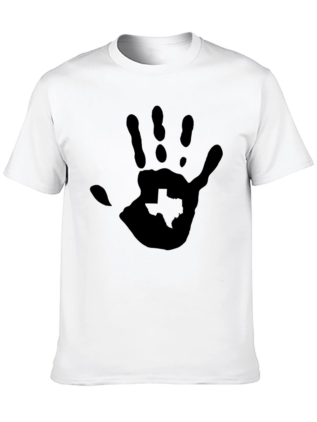 Texas Handprint Graphic Black Tee
