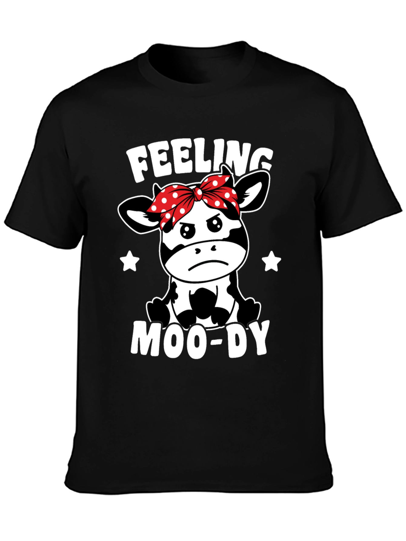 Feeling Moo-Dy Cow Graphic Tee