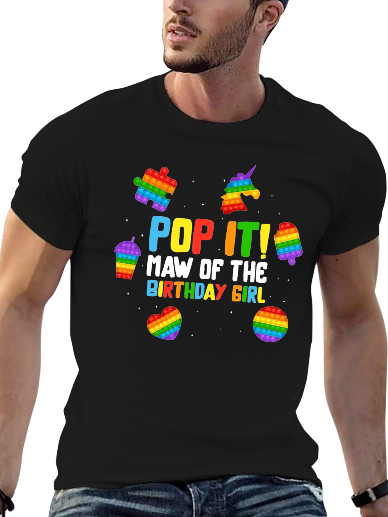 Pop It Birthday Girl Graphic T-Shirt