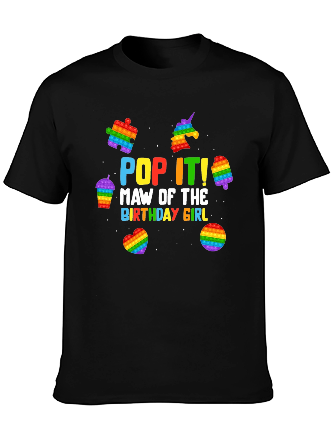 Pop It Birthday Girl Graphic T-Shirt