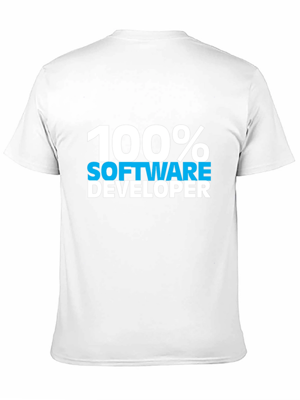 100% Software Developer Black Tee