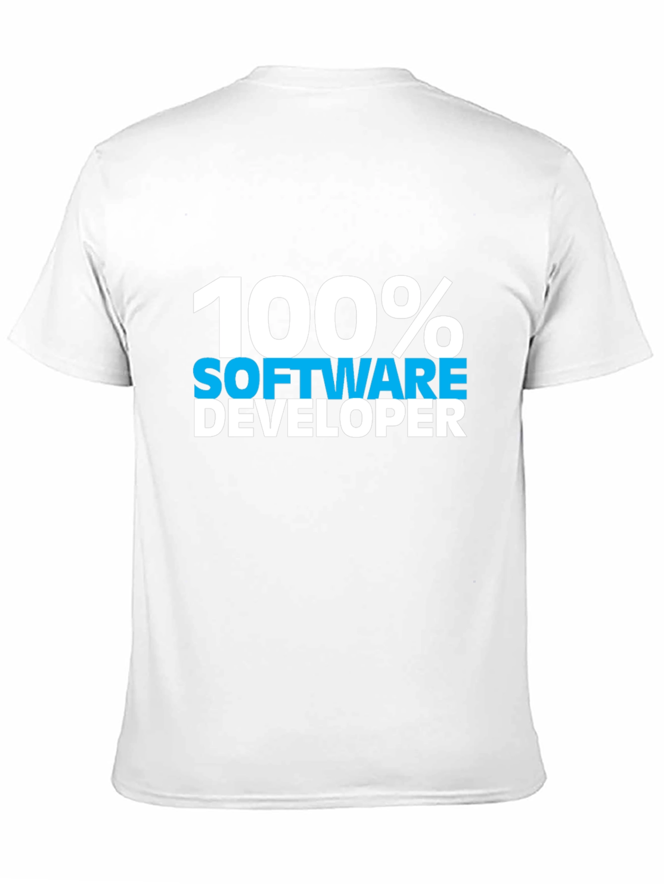 100% Software Developer Black Tee