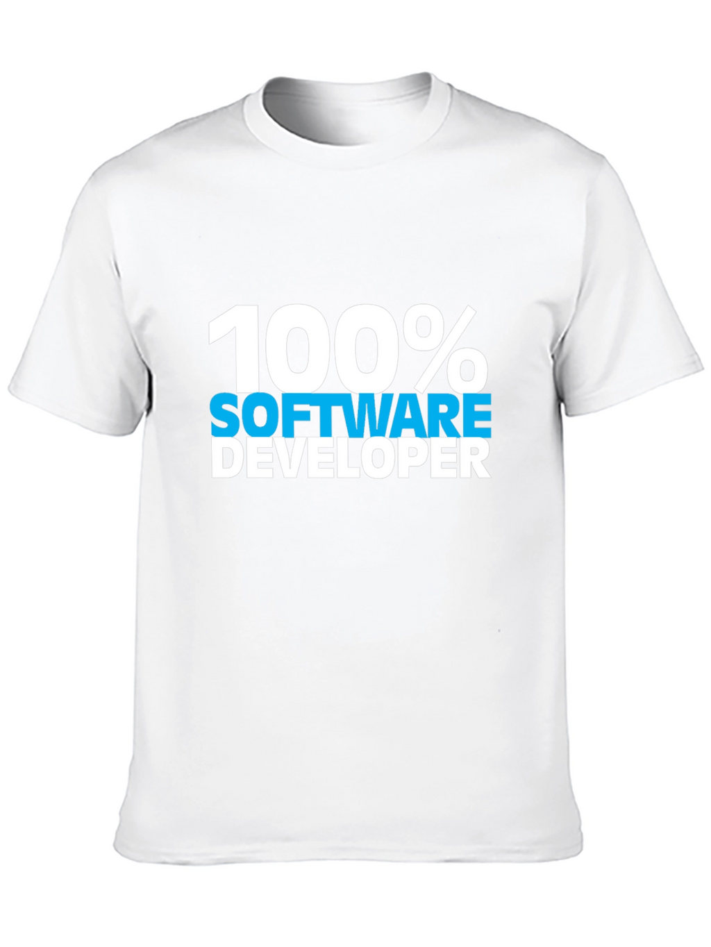 100% Software Developer Black Tee