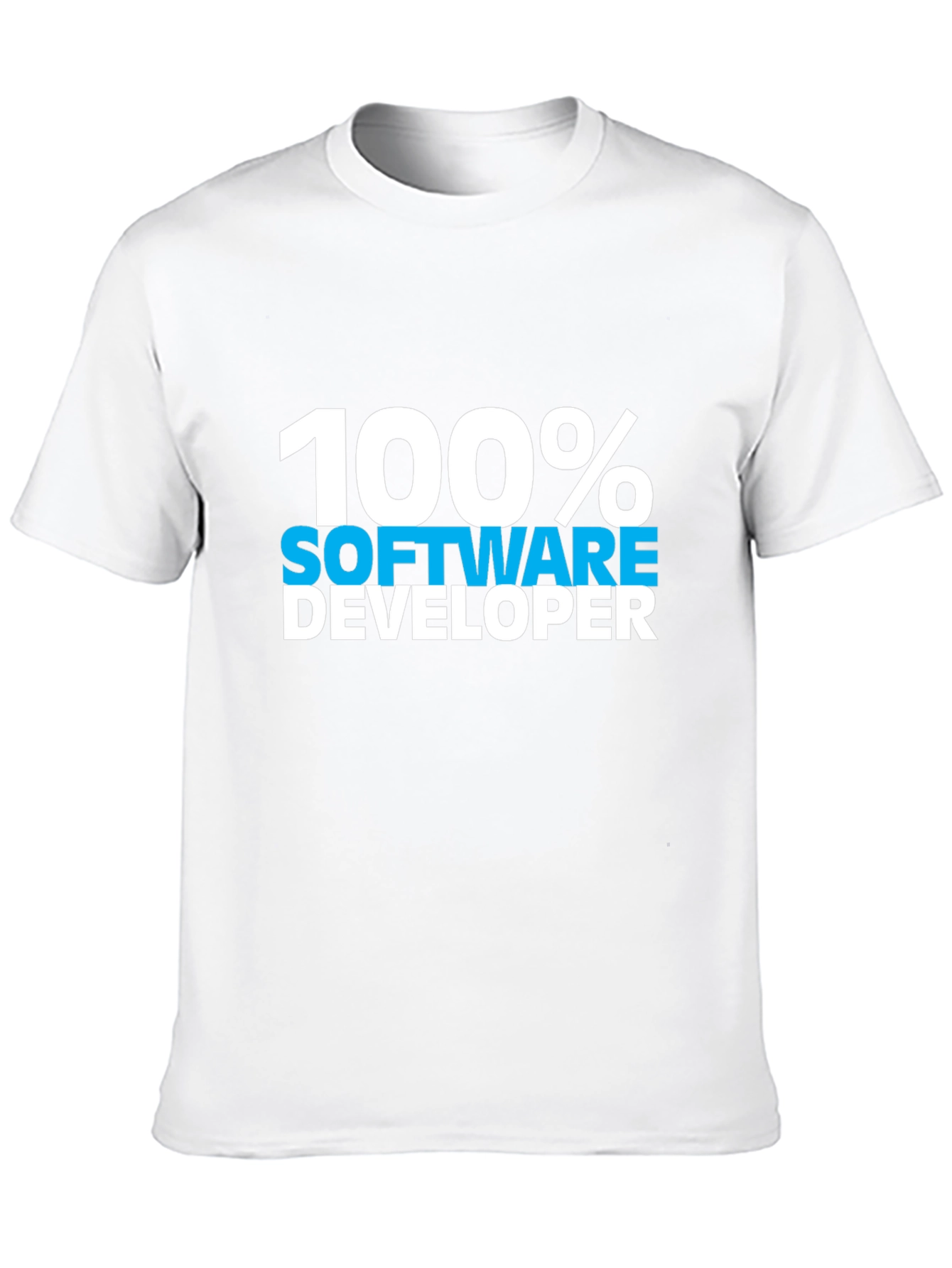 100% Software Developer Black Tee