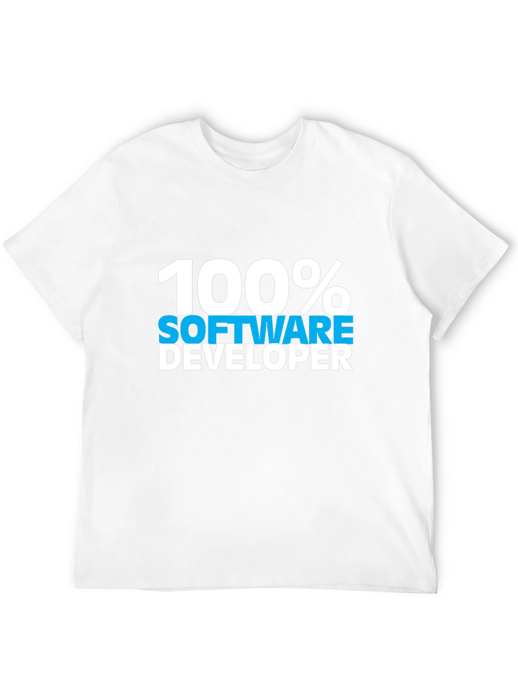 100% Software Developer Black Tee