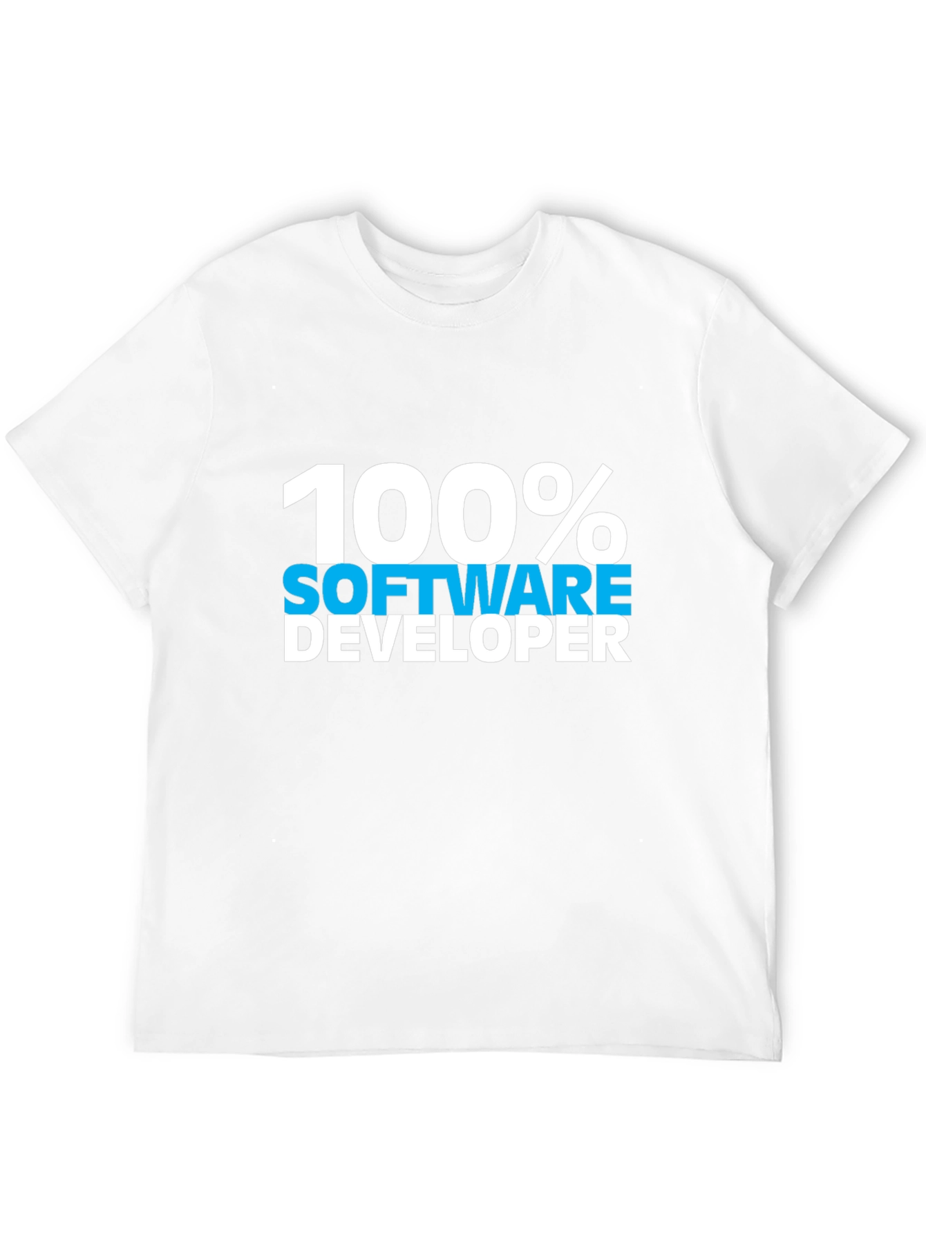 100% Software Developer Black Tee