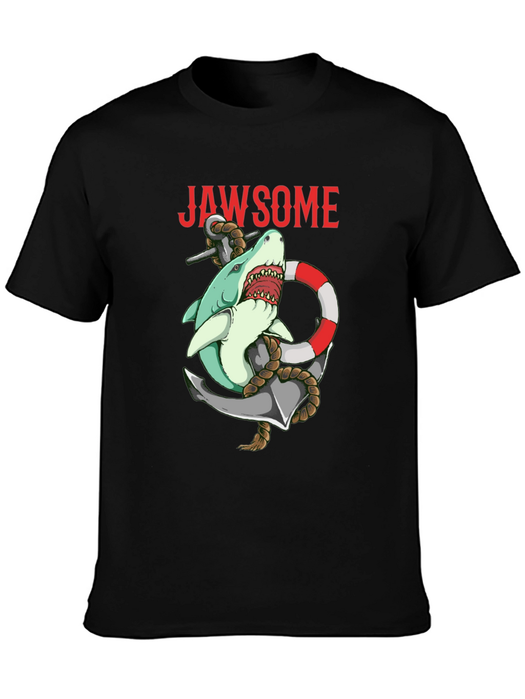 Jawsome Shark Anchor Graphic T-Shirt