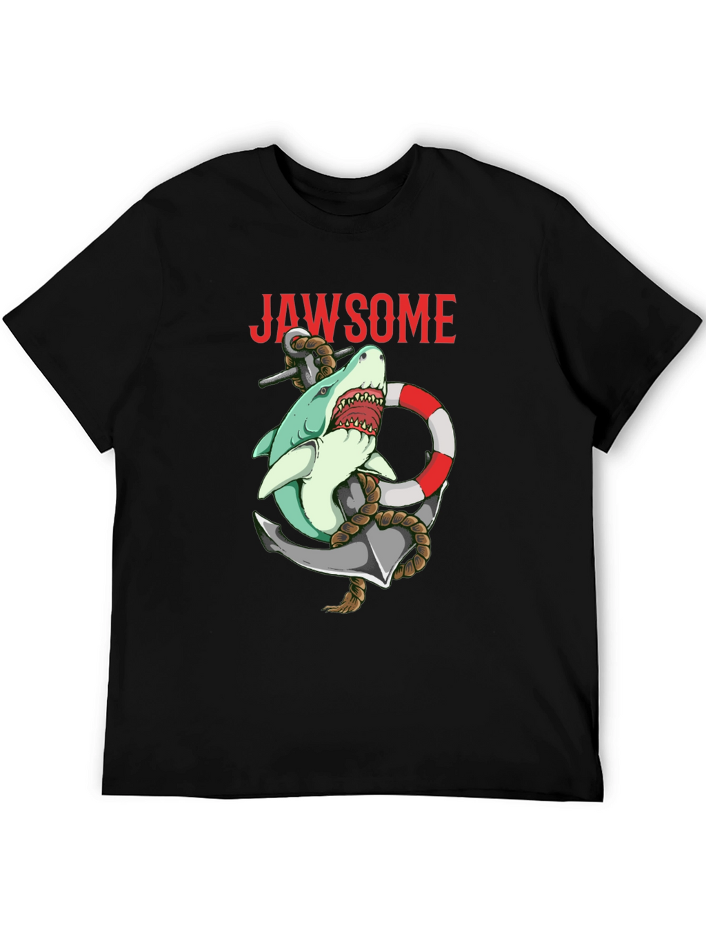 Jawsome Shark Anchor Graphic T-Shirt