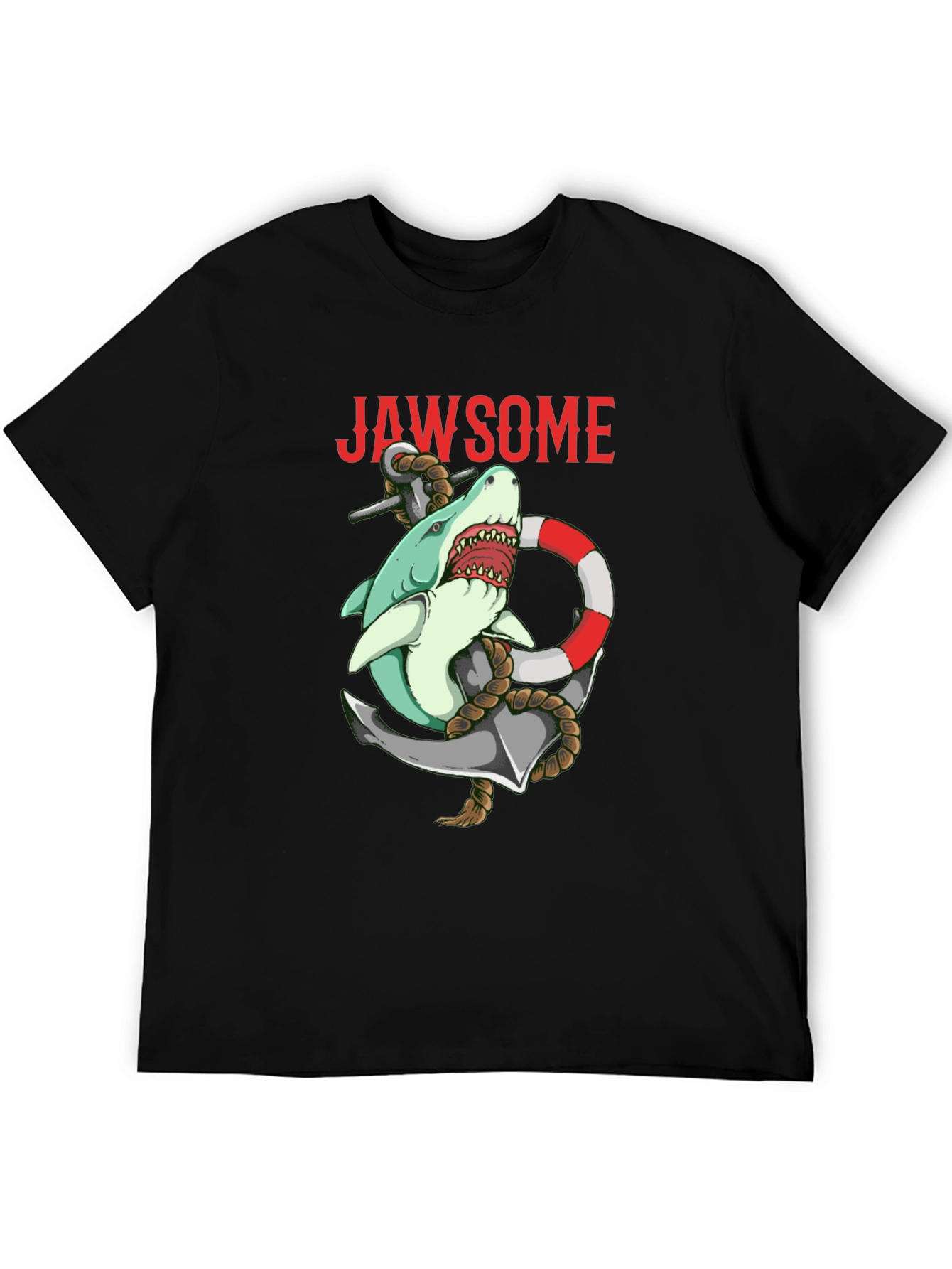 Jawsome Shark Anchor Graphic T-Shirt