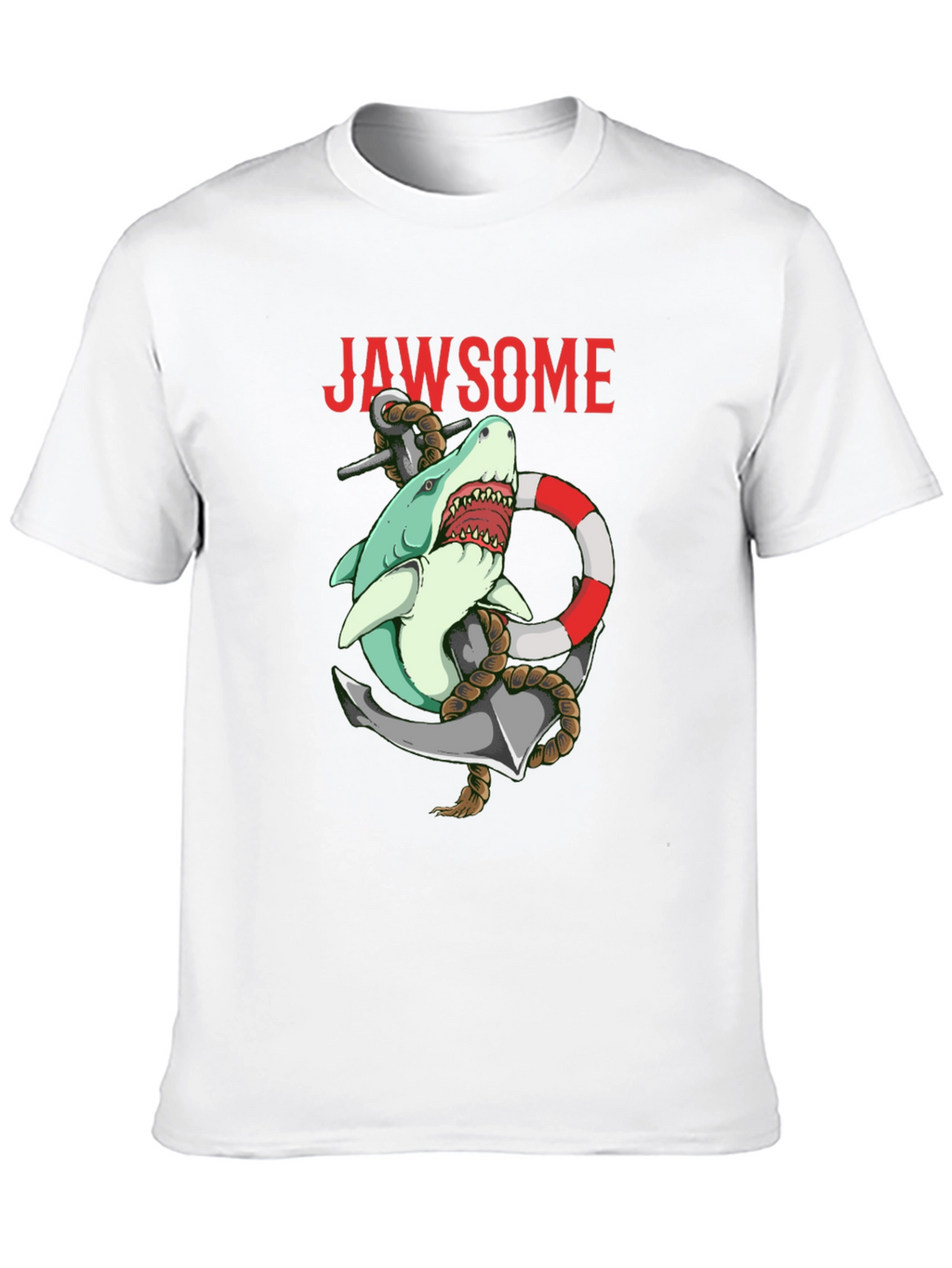Jawsome Shark Anchor Graphic T-Shirt