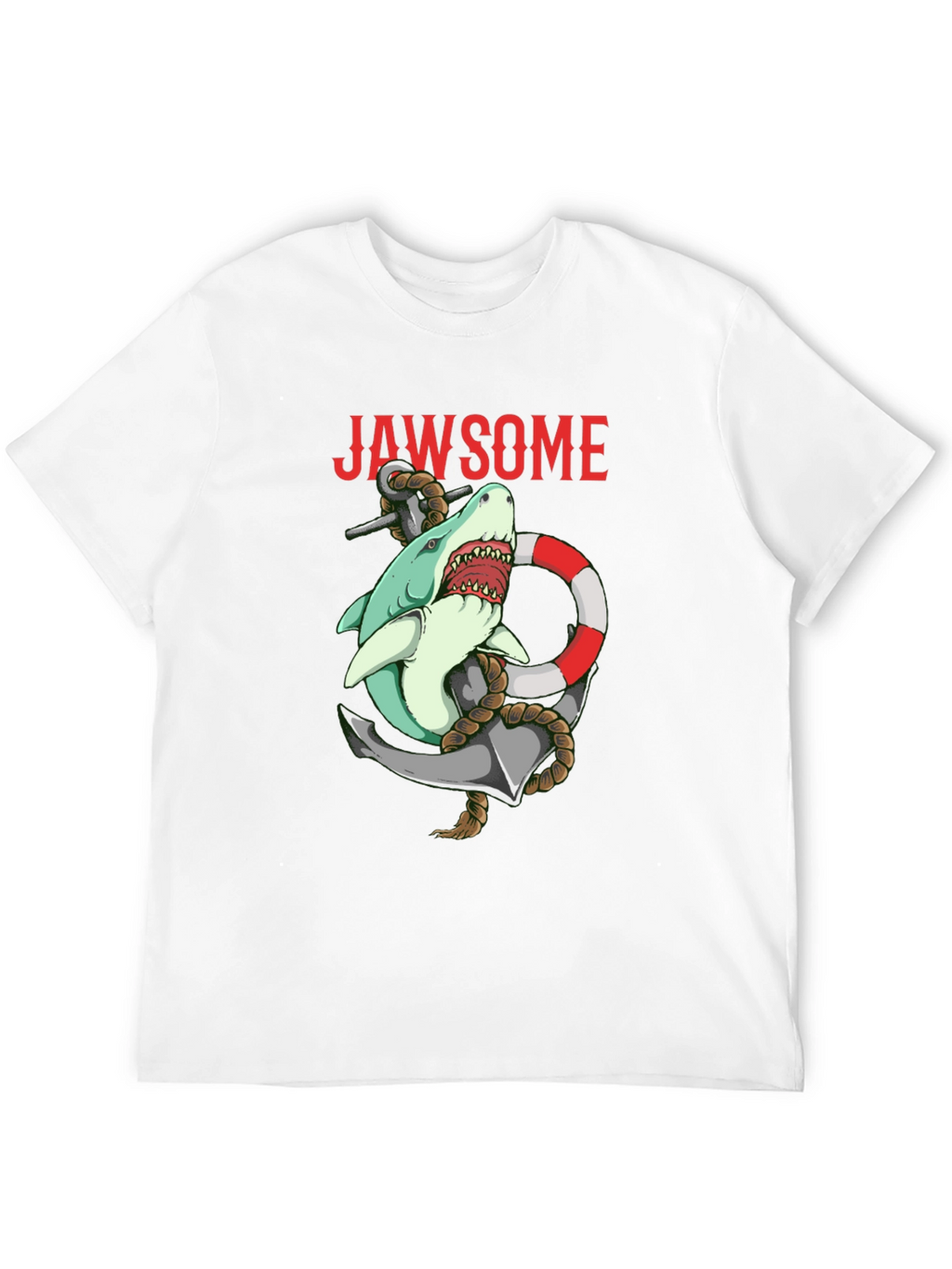 Jawsome Shark Anchor Graphic T-Shirt