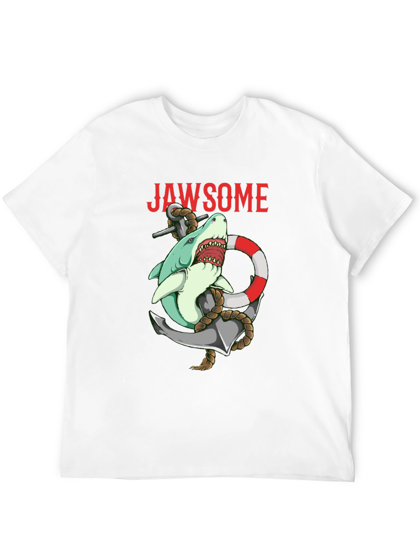 Jawsome Shark Anchor Graphic T-Shirt