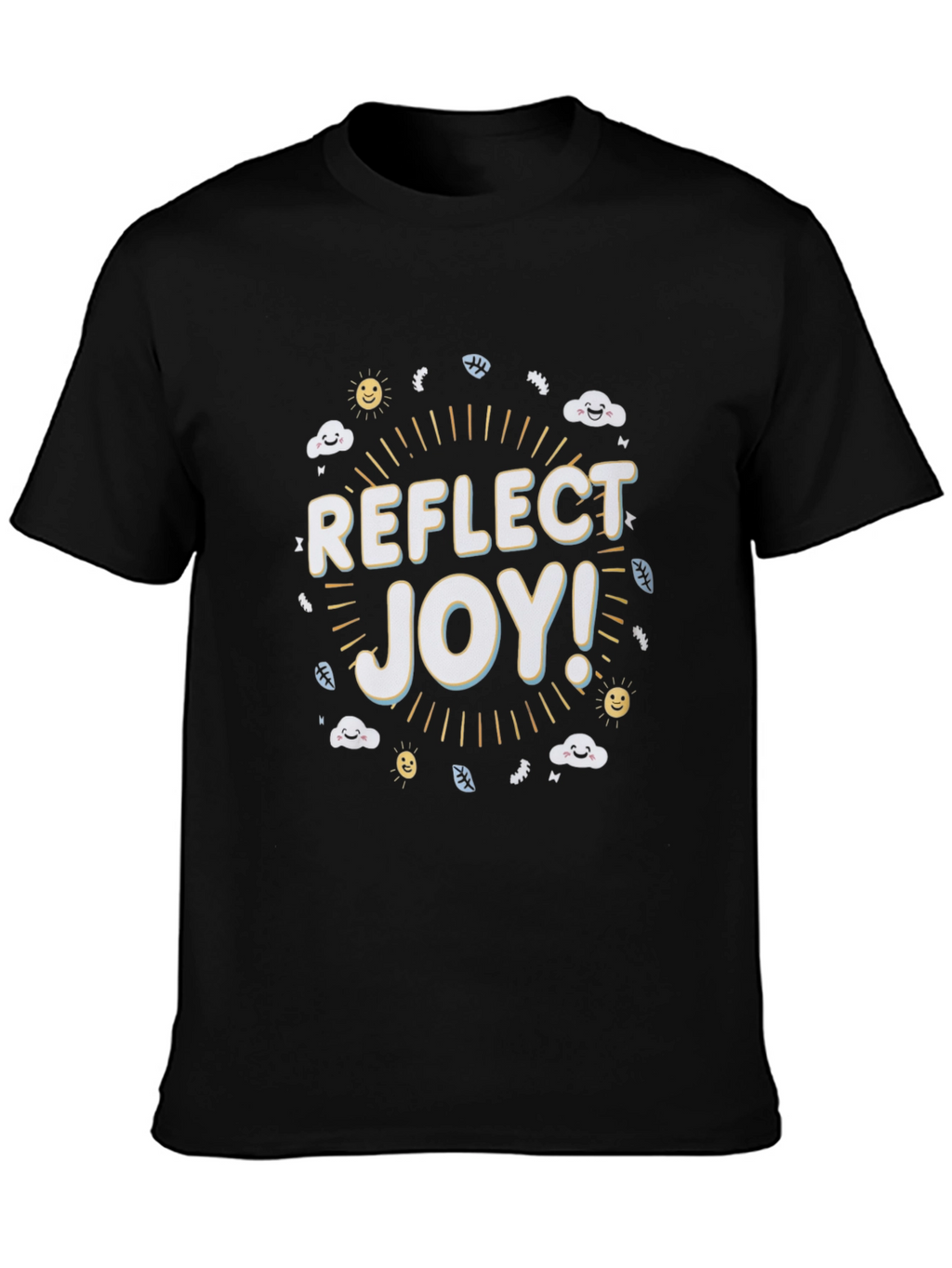 Reflect Joy T-Shirt - Black Graphic Tee
