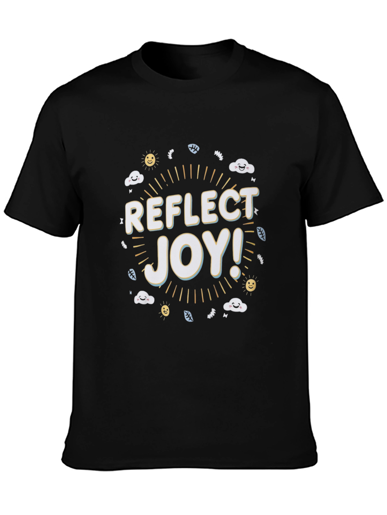 Reflect Joy T-Shirt - Black Graphic Tee
