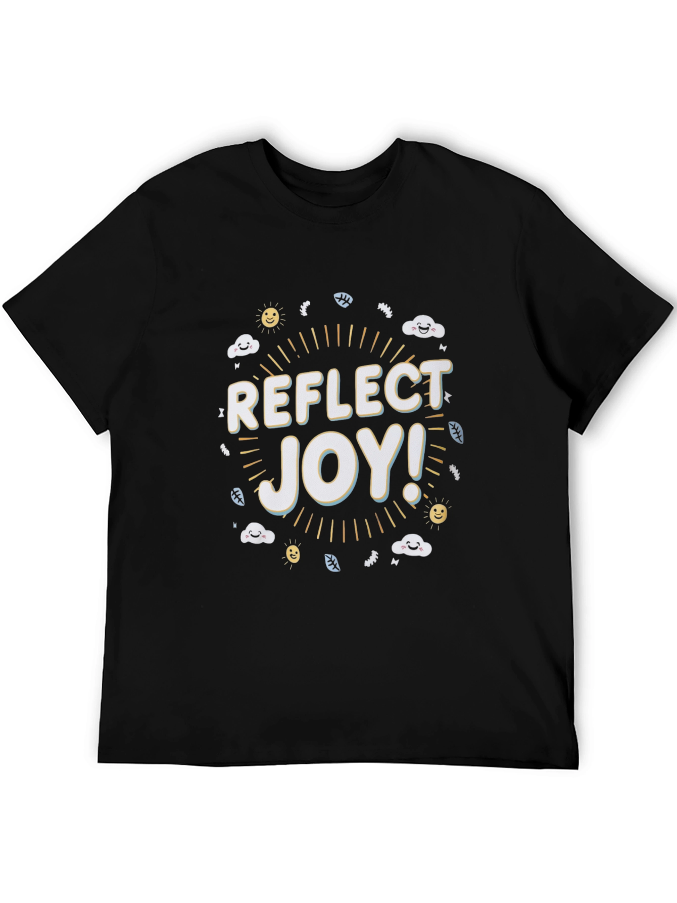 Reflect Joy T-Shirt - Black Graphic Tee