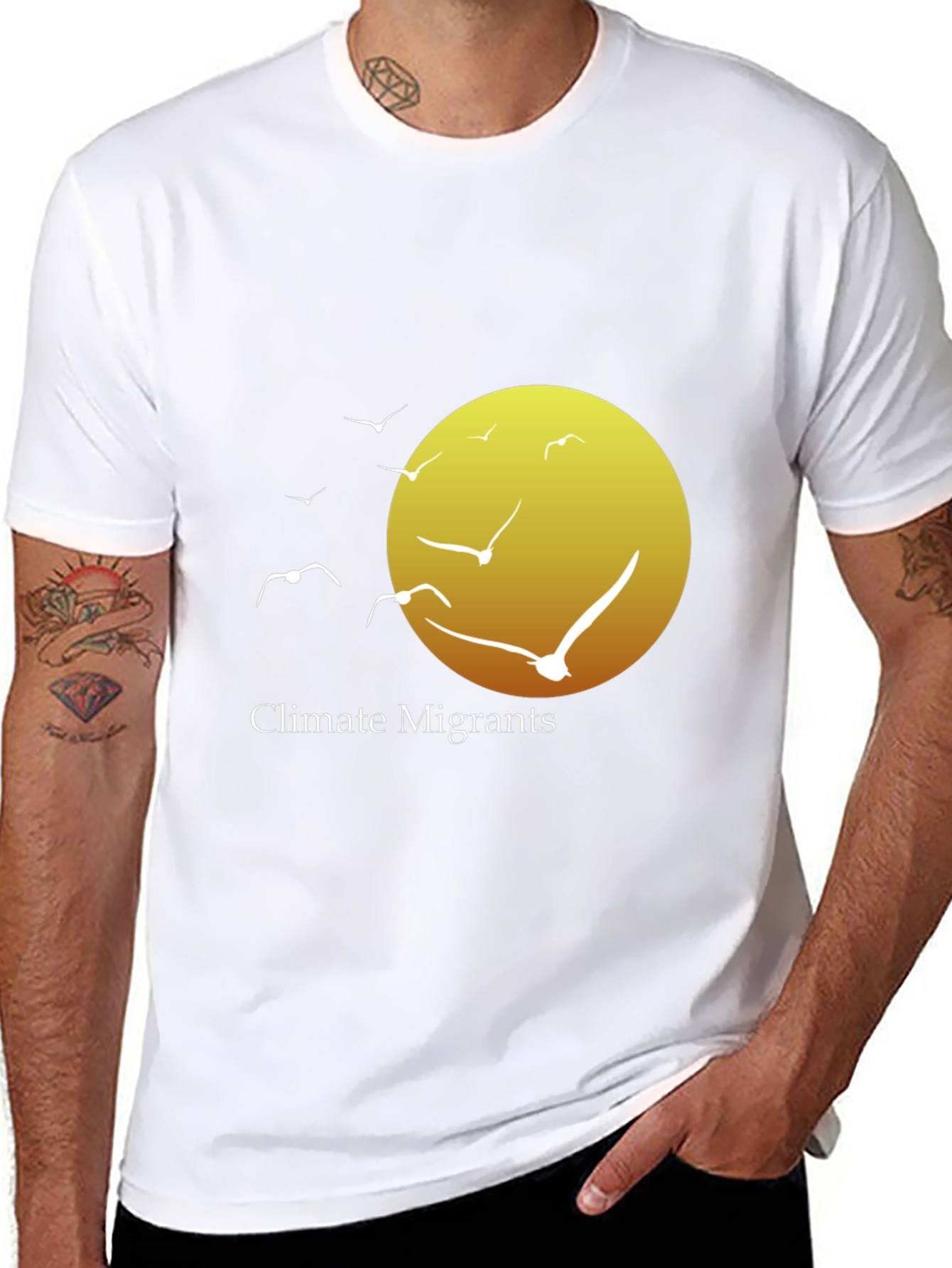 Climate Migrants T-Shirt - Black Graphic Tee