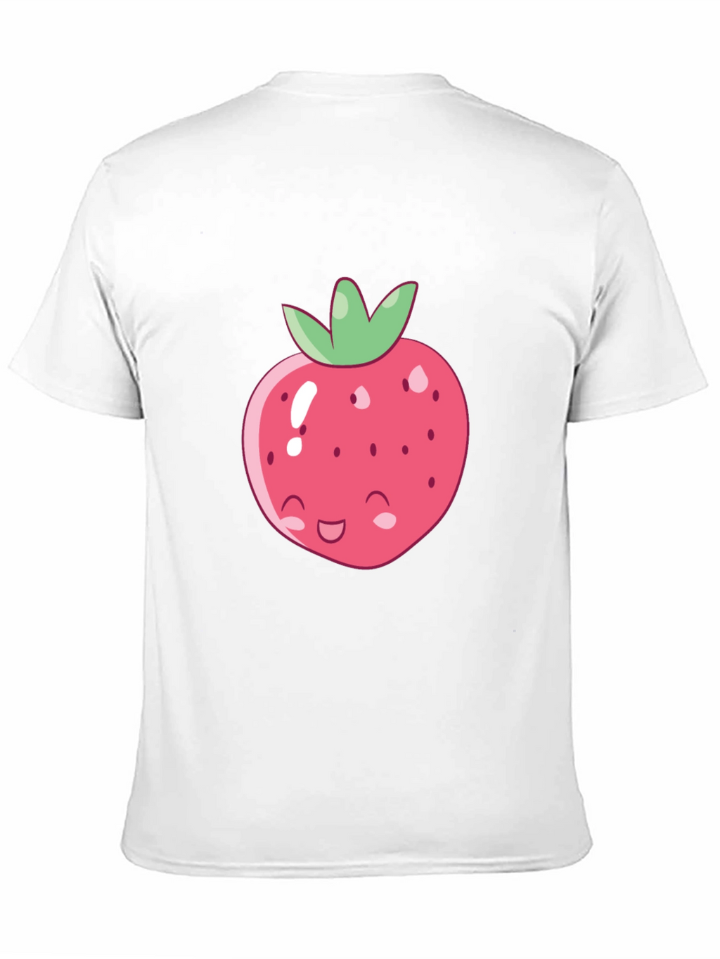 Cute Strawberry Graphic Tee - Soft Cotton Blend Shirt