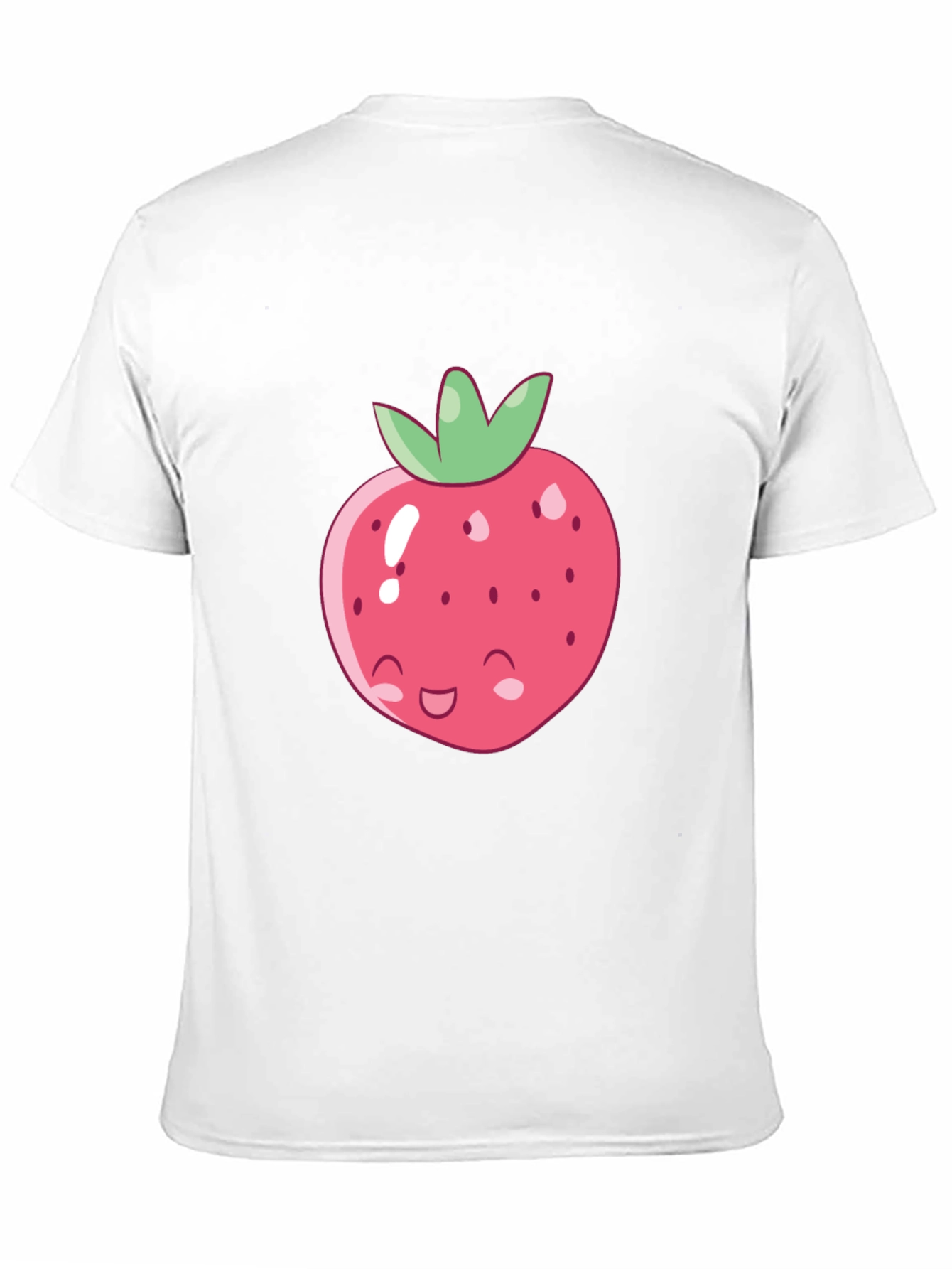 Cute Strawberry Graphic Tee - Soft Cotton Blend Shirt
