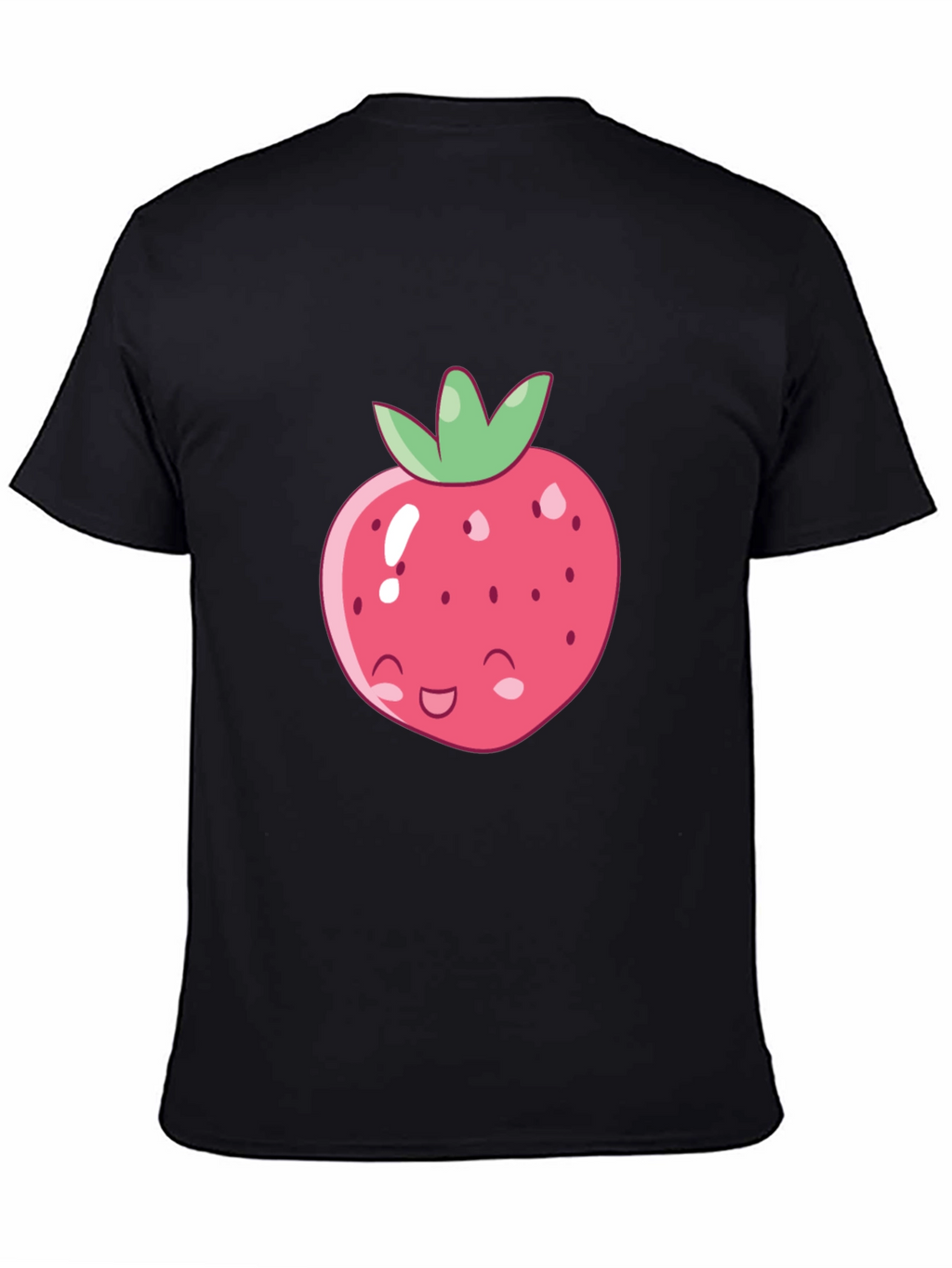 Cute Strawberry Graphic Tee - Soft Cotton Blend Shirt