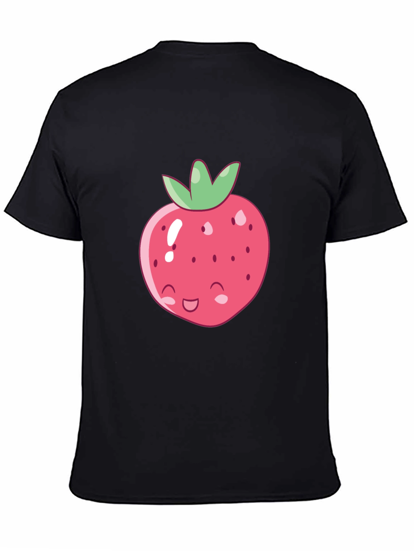 Cute Strawberry Graphic Tee - Soft Cotton Blend Shirt