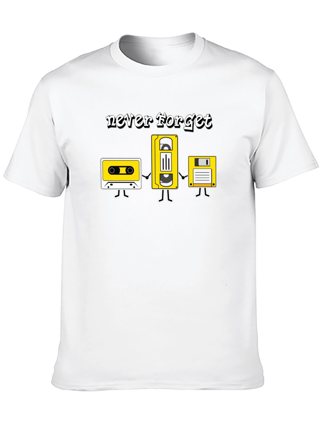 Retro Media Never Forget Graphic T-Shirt