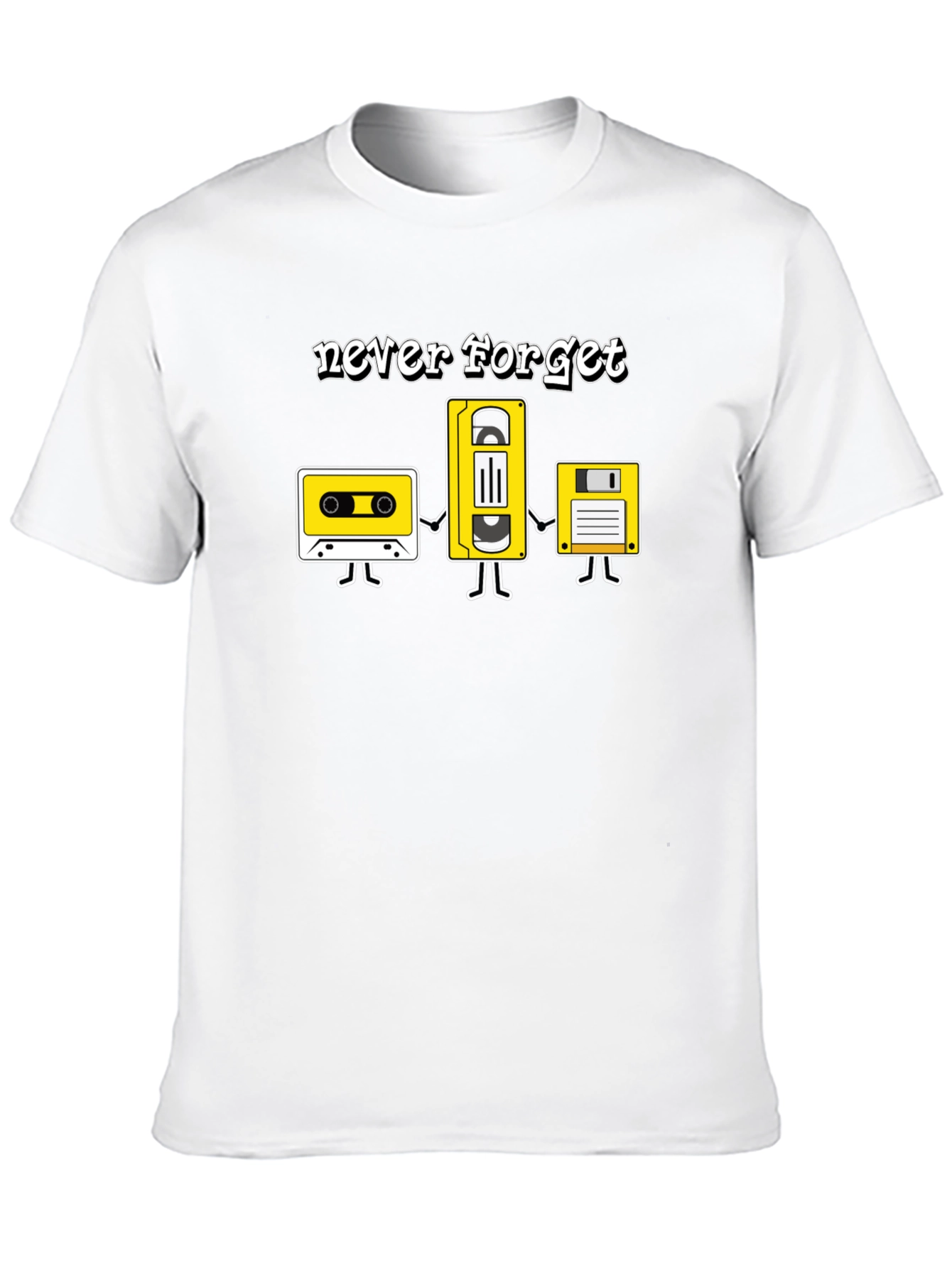 Retro Media Never Forget Graphic T-Shirt