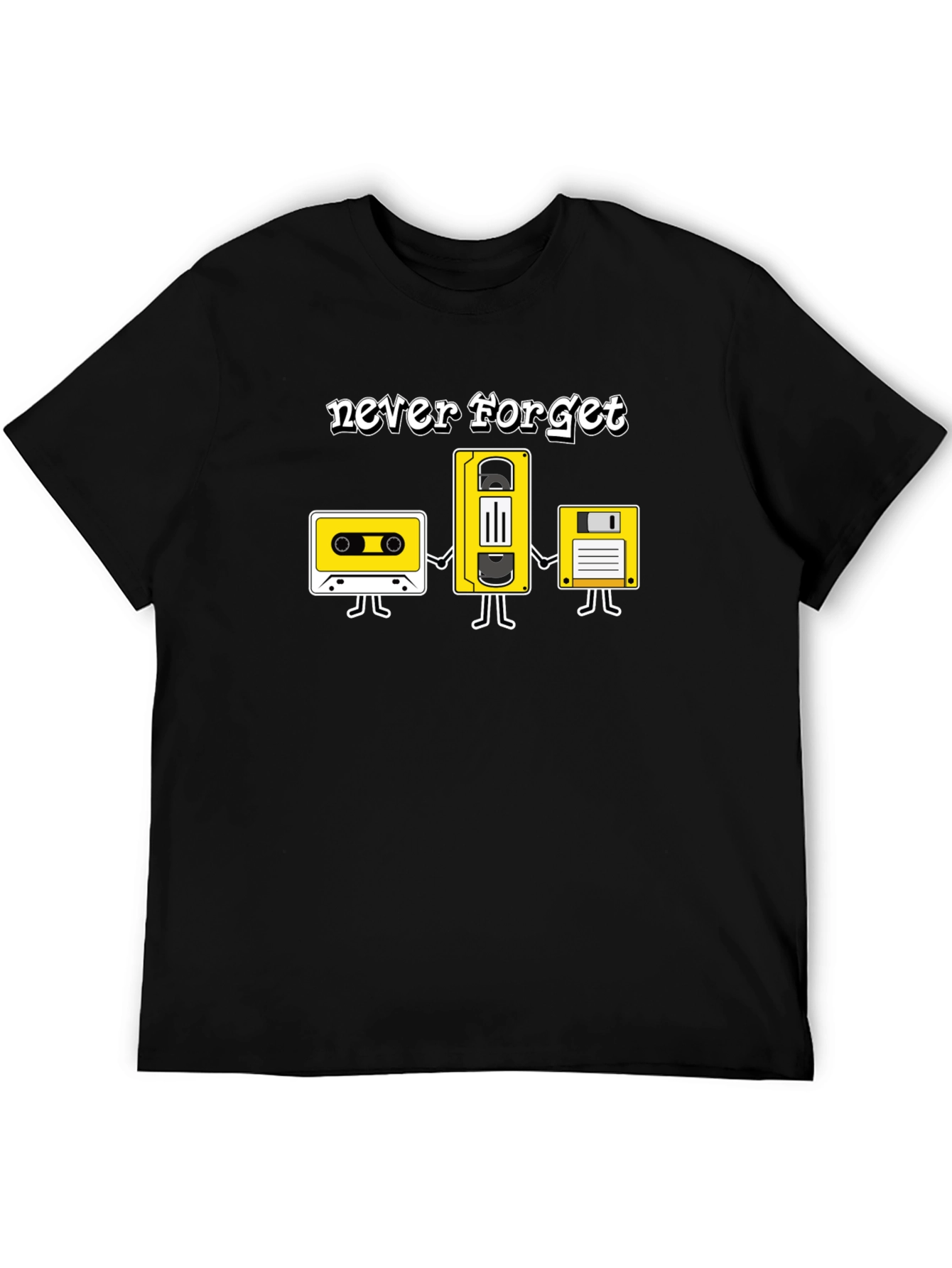 Retro Media Never Forget Graphic T-Shirt