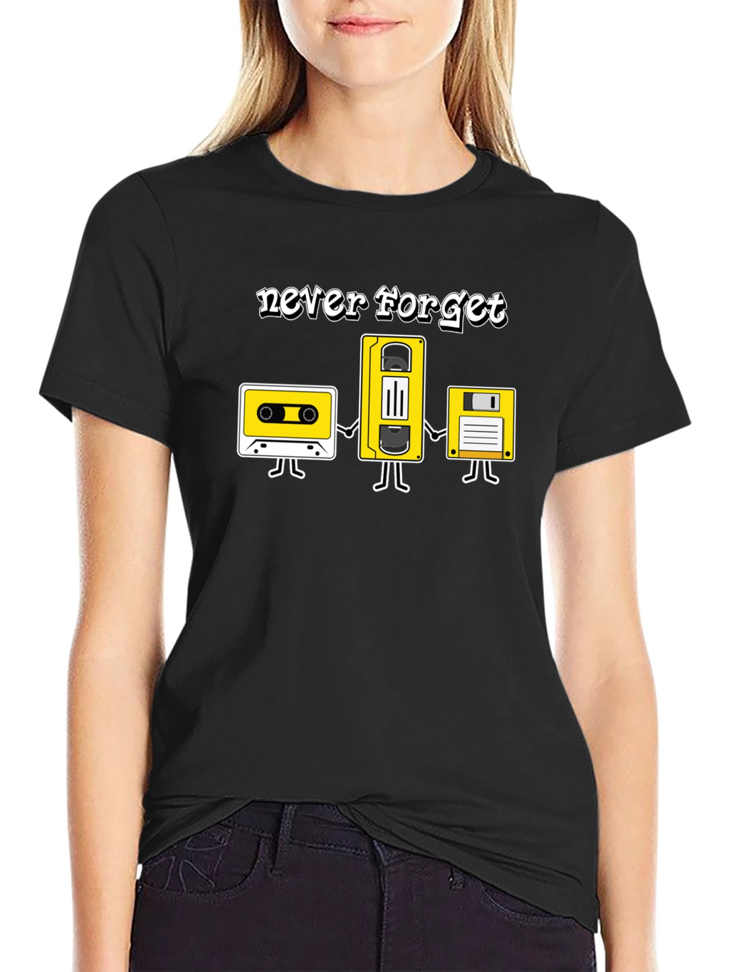 Retro Media Never Forget Graphic T-Shirt