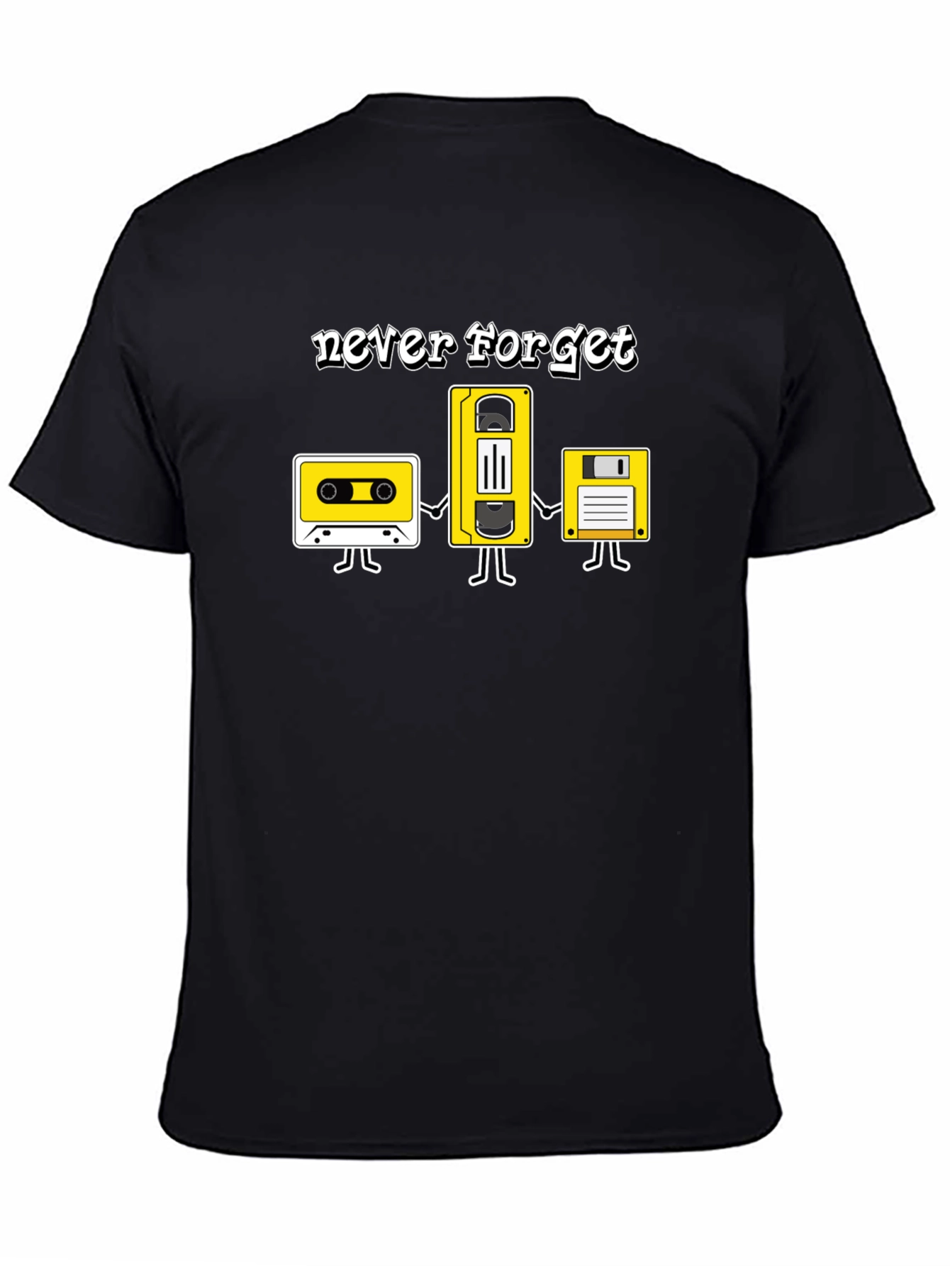 Retro Media Never Forget Graphic T-Shirt