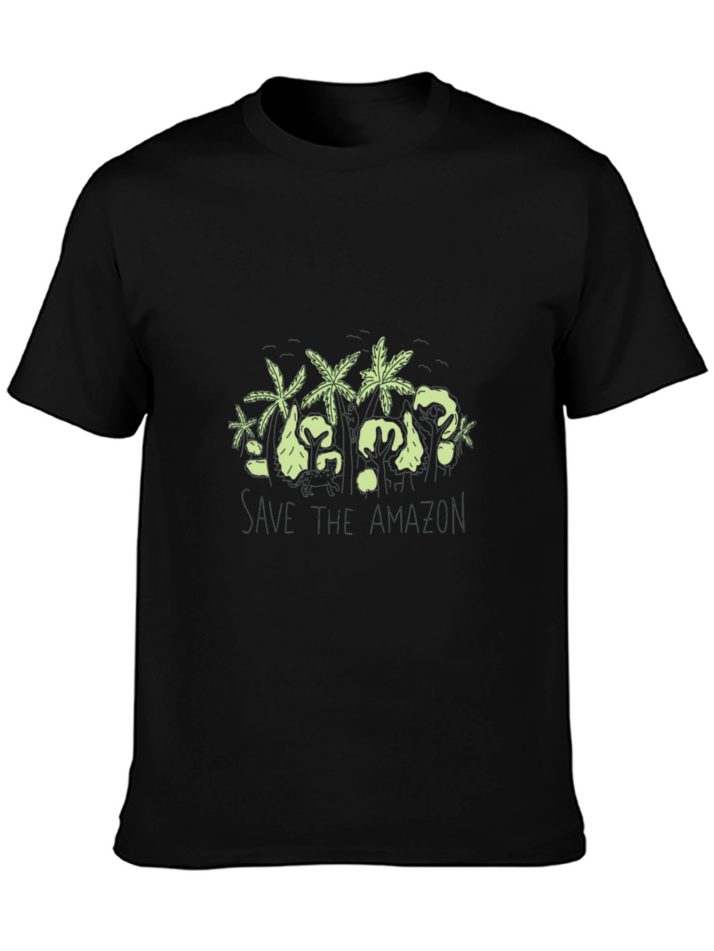 Unique Graphic Print Black T-Shirt