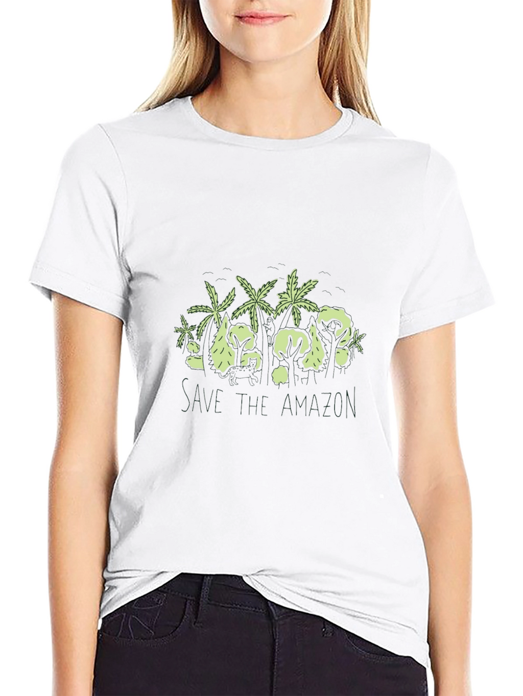 Unique Graphic Print Black T-Shirt