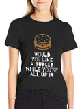 Burger Graphic T-Shirt - Funny Mens Tee