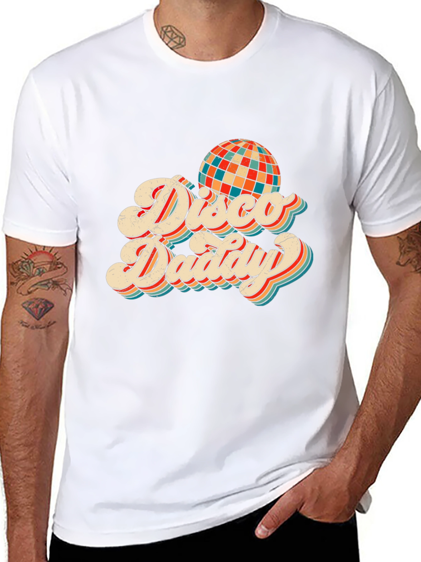 Disco Daddy Retro Graphic T-Shirt