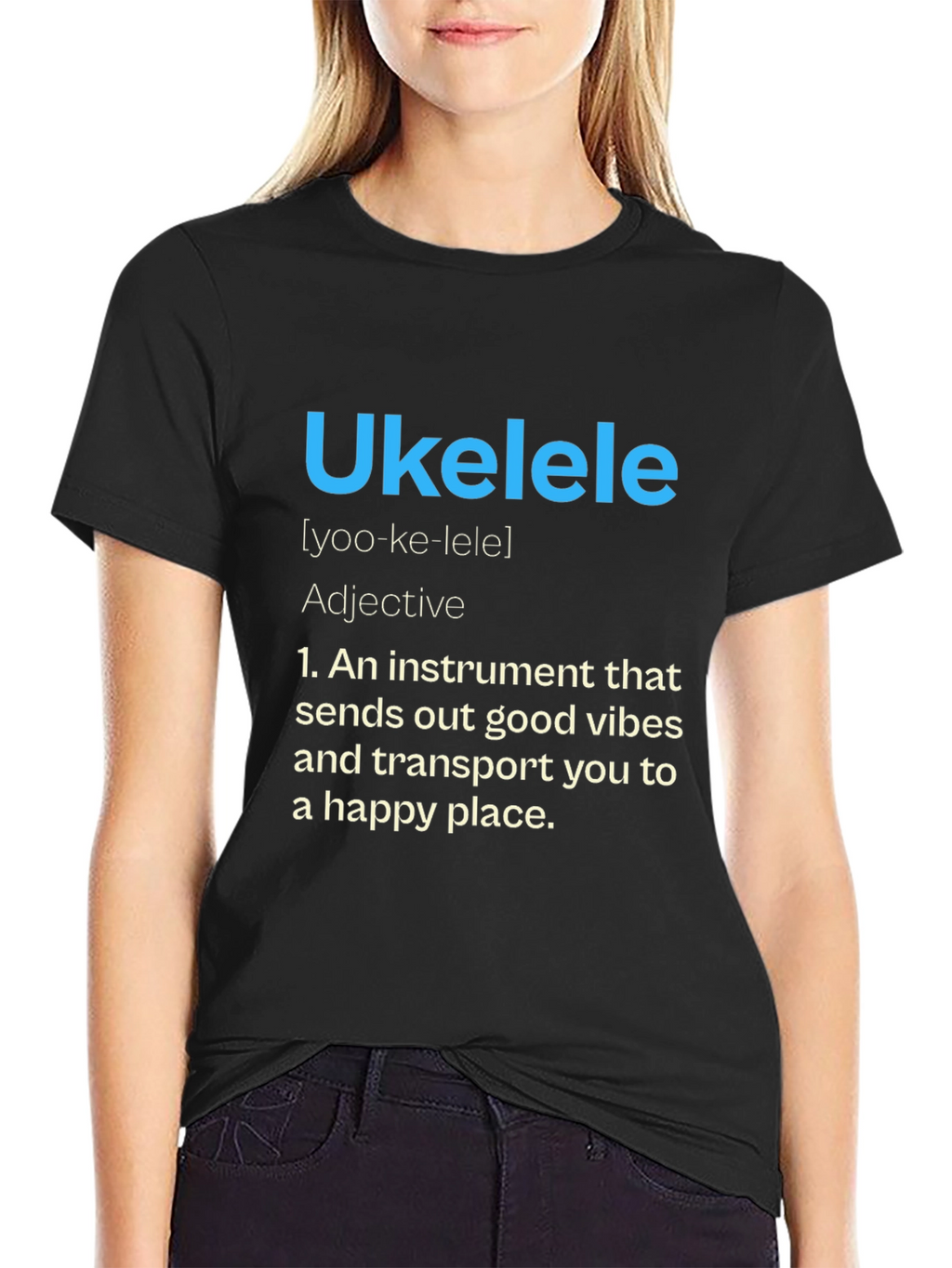 Ukulele Definition Graphic Tee - Musical Vibes