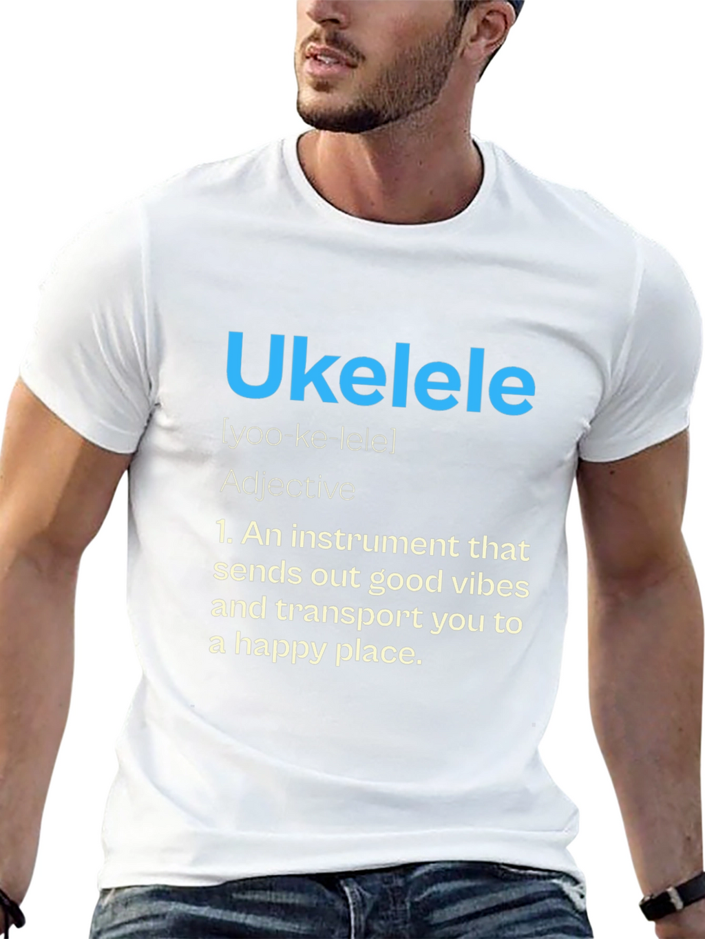 Ukulele Definition Graphic Tee - Musical Vibes