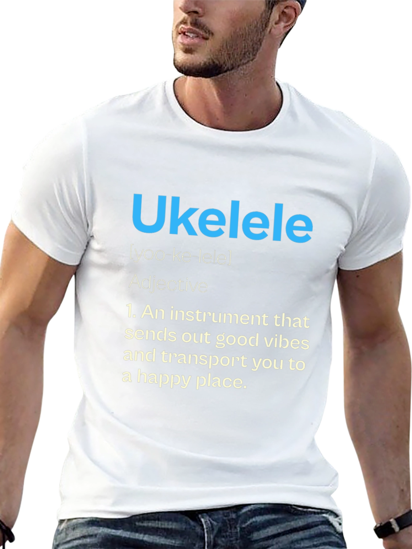 Ukulele Definition Graphic Tee - Musical Vibes