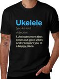 Ukulele Definition Graphic Tee - Musical Vibes