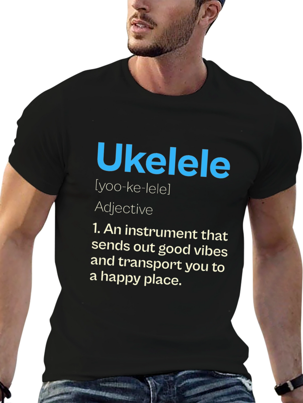 Ukulele Definition Graphic Tee - Musical Vibes