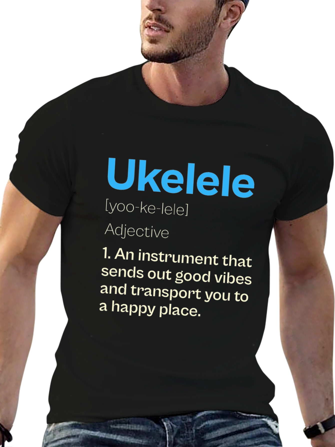 Ukulele Definition Graphic Tee - Musical Vibes