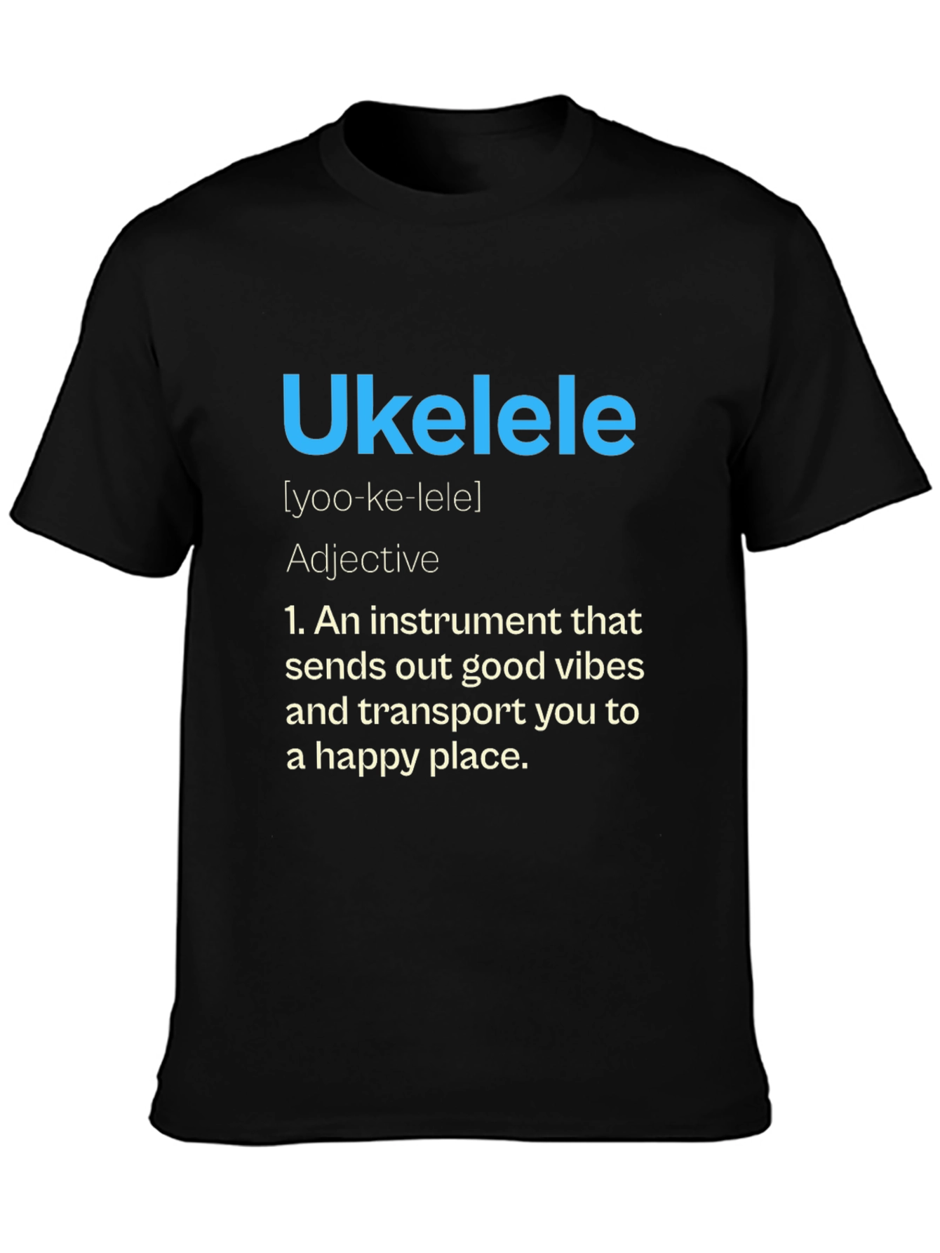 Ukulele Definition Graphic Tee - Musical Vibes
