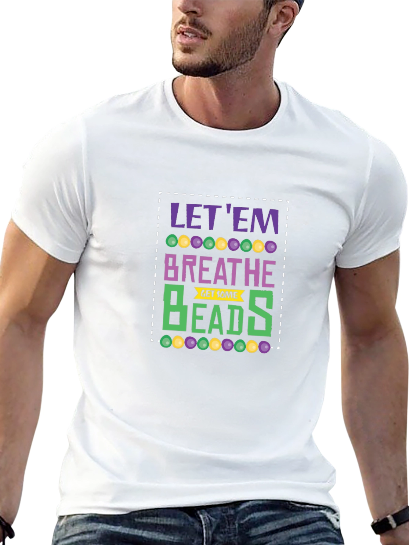 Let Em Breathe Mardi Gras T-Shirt