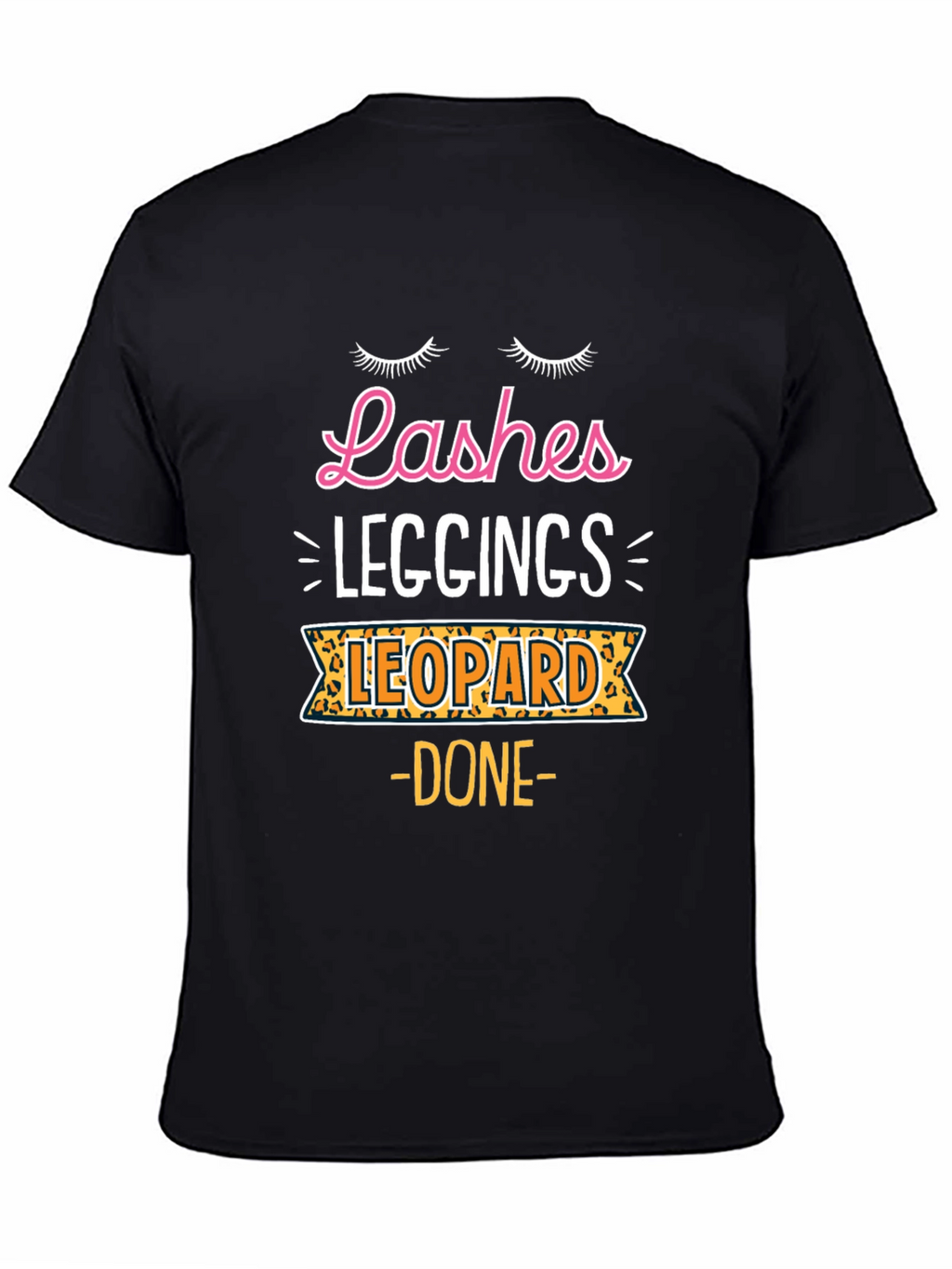 Lashes Leggings Leopard - Womens Graphic Tee