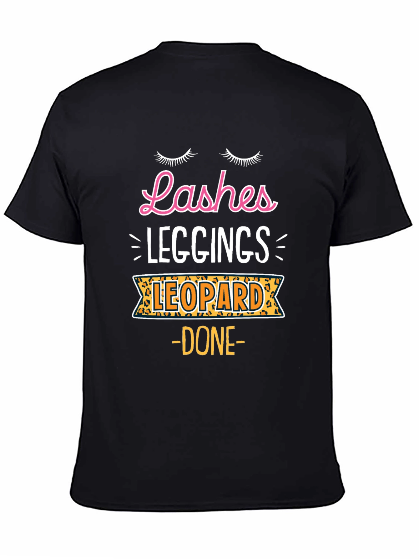 Lashes Leggings Leopard - Womens Graphic Tee