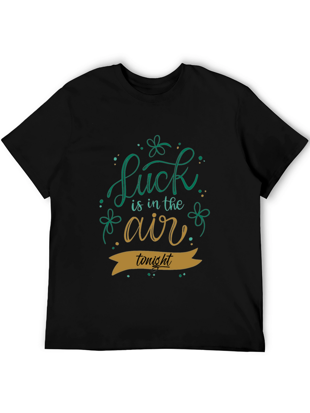 Lucky St. Patricks Day Black T-Shirt